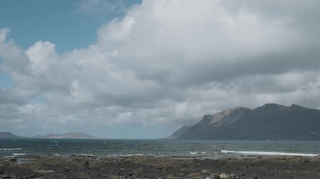storm over the sea