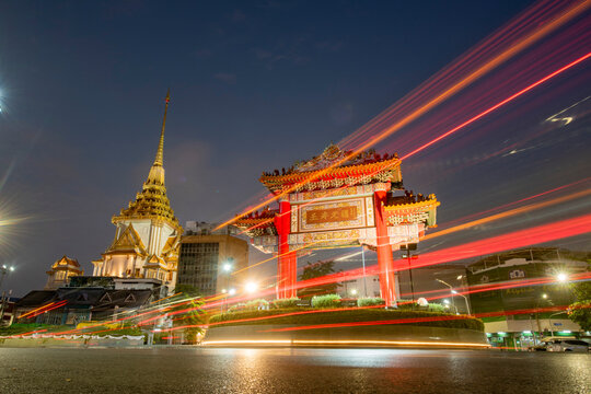THAILAND BANGKOK CHINA TOWN WAT TRAIMIT GATE