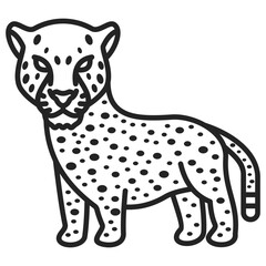 Cheetah Outline Icon © Squadfire