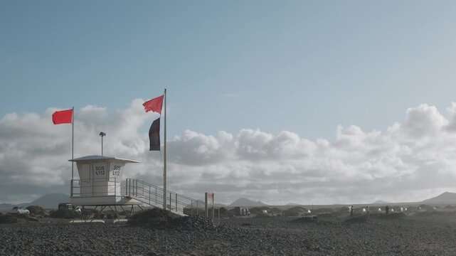 canadian flag on the wind