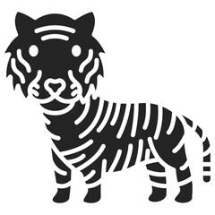Tiger Glyph Icon © Squadfire