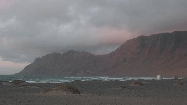 storm on the beach