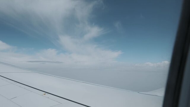 view from airplane window