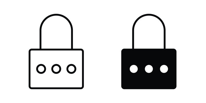Change Password icon vector on white background.