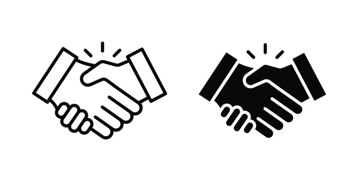 Commitment icon vector on white background.
