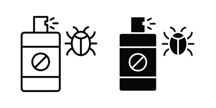 Insecticide icon vector on white background.
