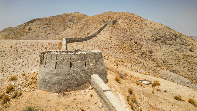 Exploring the historic structures and ancient walls of Ranikot fort in Sindh