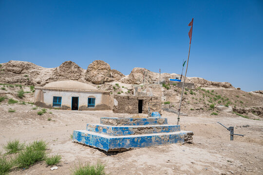 Remnants of ancient structures in Balkh, Afghanistan, showcasing historical significance and connection to Buddhism