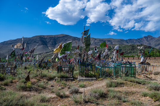 War Cemetery in Bamyian reflects memories of soldiers in Afghanistan among mountains and wind