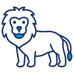 Lion Blue Icon © Squadfire
