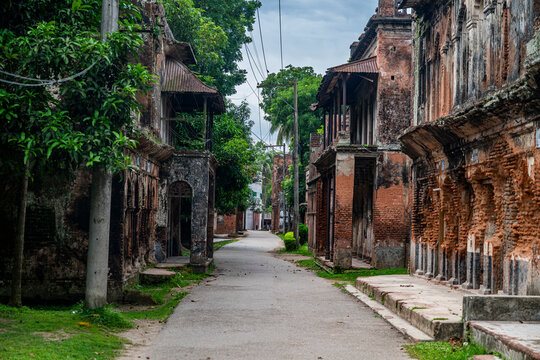 Exploring the historic buildings and pathways in Panam City in the diverse landscape of Bangladesh