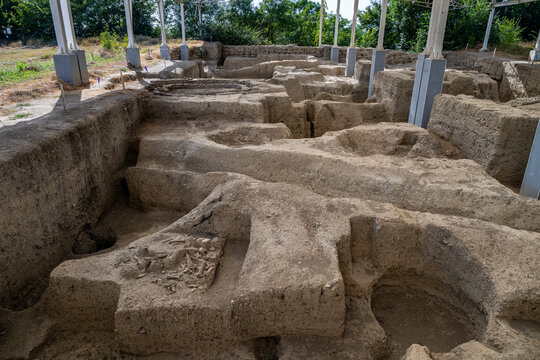 Exploring the ruins of Old Gabala, showcasing the ancient city of Chukhur Gabala in Azerbaijan
