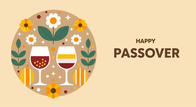 Vector illustration design happy passover background