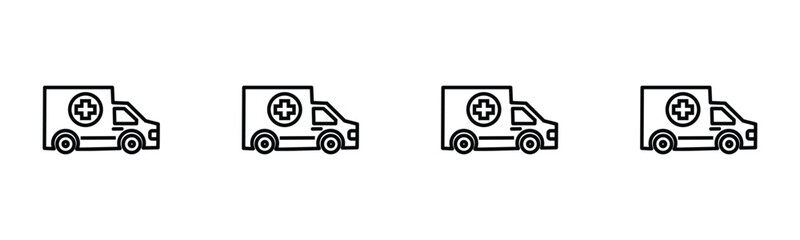 icon medicals ambulance car © ana