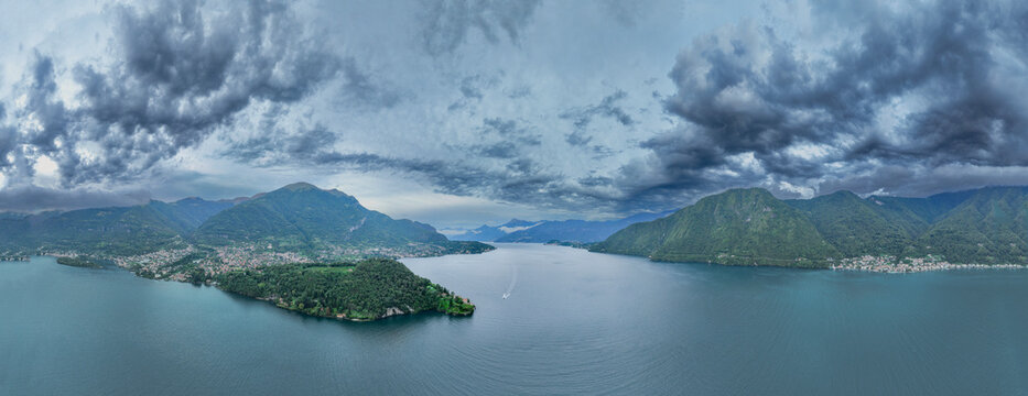 Experience the beauty of Lake Como view with mountains and clouds in the distance, featuring nature and water in Croatia