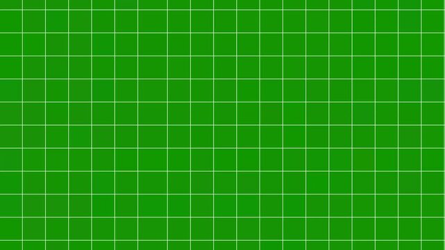 White Mesh Graph Tracking Grid Panel | Minimalist 2D Motion Graphics Animation Asset on Green Screen