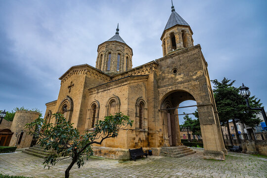 Historic Armenian church stands in Derbent as a UNESCO World Heritage site in Dagestan, Russia with striking architecture and rich history