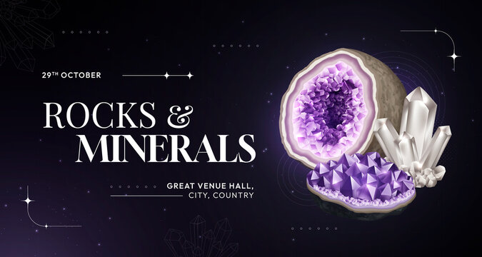 Rocks and Minerals Exhibition Banner