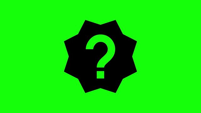 Animated icons illustrating 'account unverified' concepts, featuring a user profile with a cross and question marks on a vibrant green screen, symbolizing pending status or identity uncertainty.