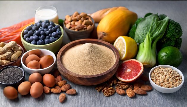 beta glucan in foods on the table selective focus