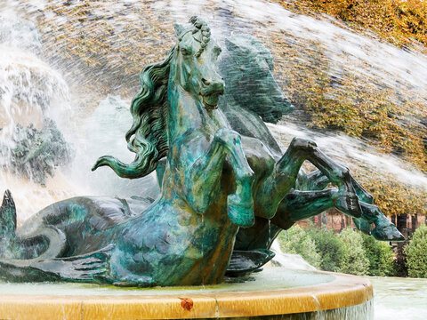 Four Parts of the World fountain in Paris features unique sculptures and water display, showcasing artistry and history in the city center