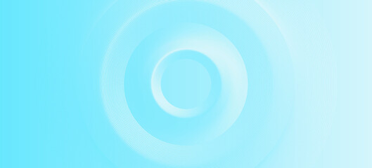 Obraz premium Minimalist banner background, pastel colorful, Light Blue gradations. Circle effect style geometric, abstract background