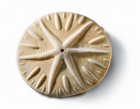 sand dollar isolated on transparency white background summer souvenir