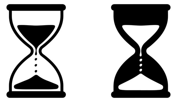 hourglass sand timer icon