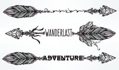 Black and white fantasy map with travel themes: wanderlast and adventure © Md Emon