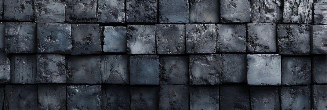 Natural rock wall texture with geometric sandstone cladding pattern, seamless decorative masonry background for modern architecture, luxury facade and interior wall design