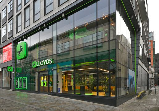 Lloyds Bank branch in Manchester, United Kingdom
