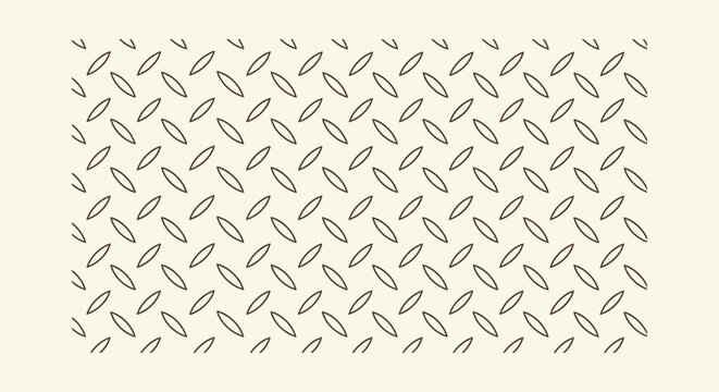 Brown Line Art Diamond Plate Pattern Background - Industrial Metal Floor Texture Graphic Design