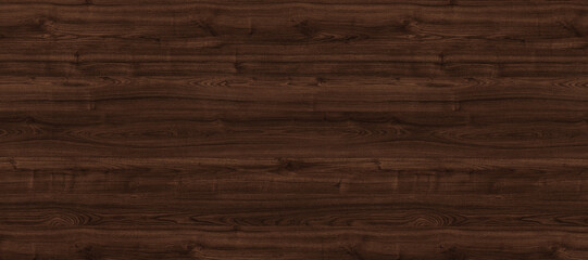 Fototapeta premium Dark walnut wood texture background, seamless brown timber grain pattern, elegant mahogany wooden surface for interior design and furniture 3D rendering