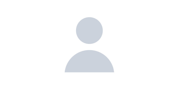 Instagram, facebook, whatsapp default profile picture social media icon, user avatar isolated symbol on white background.