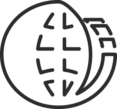 24/7 Global Service Outline Icon
