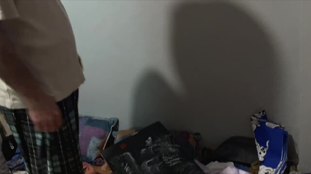 Scattered Belongings Symbolizing Chaos of Borderline Personality Disorder, Bipolar Turmoil and Deep Depression Crises