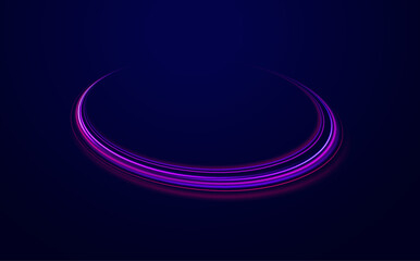 Obraz premium Modern futuristic background with glowing light lines, abstract motion blur, cyberspace energy waves and digital illustration composition