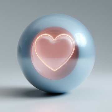 Abstract heart symbol illustration