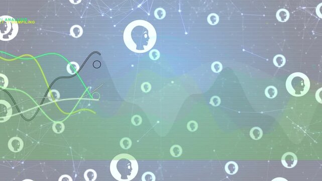 On update dashboard animating waveforms, moving selector, shifting profile icons to show network