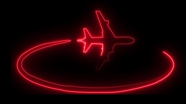Neon protected team icon with orange and blue glow, business group security symbo