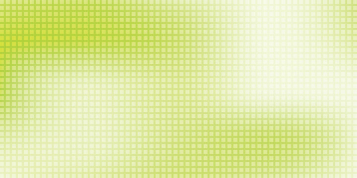 Abstract lime green and white grid pattern background with soft light gradient and digital pixel design.