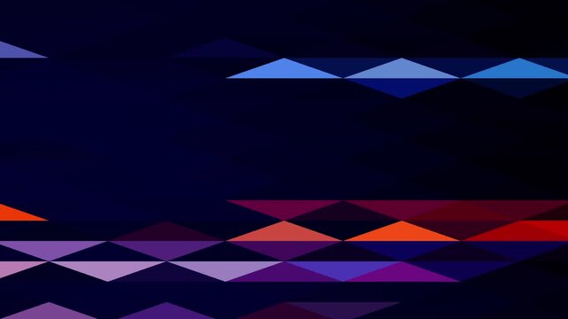 interlocking colored geometric shapes changing abstract motion background, mosaic pattern