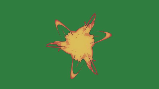 An ant orange star on red dot it bug deer yellow bird flying through the air gesture expression colorful motion