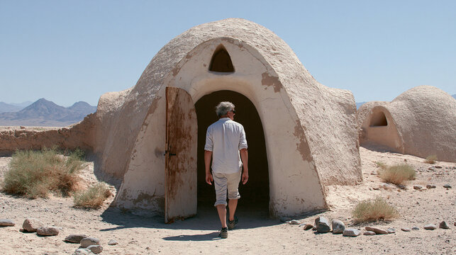 <Adobe Stock Adventure: Exploring Historical Desert Landmarks and Old Mud Hut Structures in Remote Arid Landscapes &ndash; A Guide for Photography, Culture, and Travel Enthusiasts>