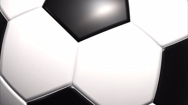 Football soccer ball transition on transparent background