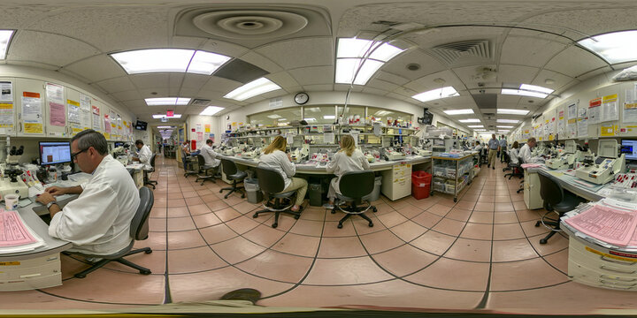 Collaborative Chemistry Laboratory: Scientists and Professionals in a High-Tech Research Environment