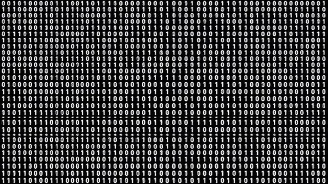 Abstract Digital Binary Code Background with Rapidly Changing Ones and Zeros Motion Graphics for Technology