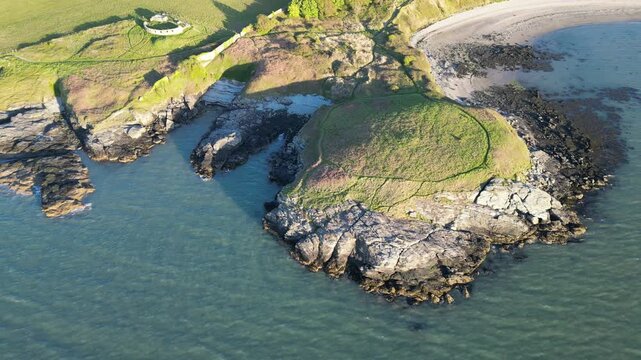 Scenic Welsh coastline near Holyhead port