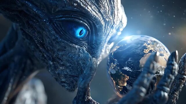 Alien Holding Earth &ndash; Extraterrestrial Perspective on Humanity