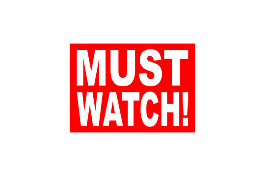 Must Watch Stock Vector